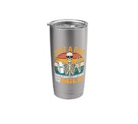 Just A Dad Who Always Came Back with The Milk Skeleton Papa Stainless Steel Insulated Tumbler