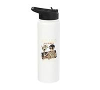 Just A Dad Who Always Came Back with The Milk Skeleton Papa Stainless Steel Insulated Water Bottle