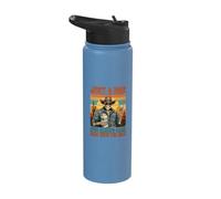 Just A Dad Who Always Came Back with The Milk Skeleton Papa Stainless Steel Insulated Water Bottle