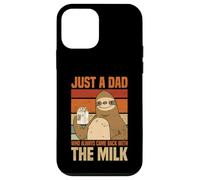 Just A Dad Who Always Came Back With The Milk Sloth Men Case for iPhone 12 mini