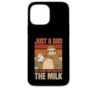 Just A Dad Who Always Came Back With The Milk Sloth Men Case for iPhone 13 Pro Max