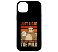 Just A Dad Who Always Came Back With The Milk Sloth Men Case for iPhone 14 Plus