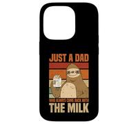 Just A Dad Who Always Came Back With The Milk Sloth Men Case for iPhone 14 Pro