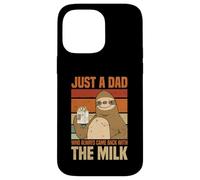 Just A Dad Who Always Came Back With The Milk Sloth Men Case for iPhone 14 Pro Max