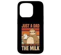 Just A Dad Who Always Came Back With The Milk Sloth Men Case for iPhone 15 Pro