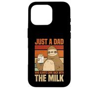 Just A Dad Who Always Came Back With The Milk Sloth Men Case for iPhone 16 Pro