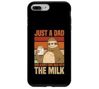 Just A Dad Who Always Came Back With The Milk Sloth Men Case for iPhone 7 Plus/8 Plus
