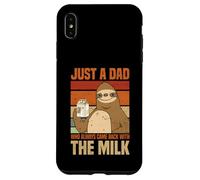 Just A Dad Who Always Came Back With The Milk Sloth Men Case for iPhone XS Max