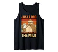 Just A Dad Who Always Came Back With The Milk Sloth Men Tank Top