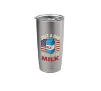 Just A Dad Who Always Came Back with The Milk Stainless Steel Insulated Tumbler