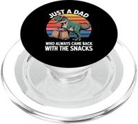 Just a Dad Who Came Back With Snacks Dino Graphic PopSockets PopGrip for MagSafe