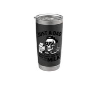 Just A Dad Who Came Back with The Milk Funny Stainless Steel Insulated Tumbler