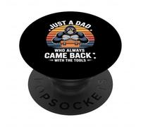 Just a Dad Who Came Back With Tools Gorilla Graphic PopSockets Adhesive PopGrip