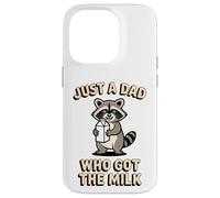 Just A Dad Who Got The Milk Funny Raccoon Case for iPhone 14 Pro