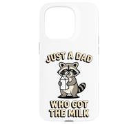 Just A Dad Who Got The Milk Funny Raccoon Case for iPhone 15 Pro