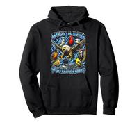 Just A Dad Who Loves Birds Fathers Day Vintage Birdwatching Pullover Hoodie
