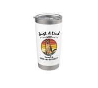 Just A Dad Who Loves His German Shepherd Stainless Steel Insulated Tumbler