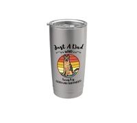 Just A Dad Who Loves His German Shepherd Stainless Steel Insulated Tumbler
