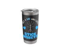 Just A Dad Who Loves Stick Insects Cute Dad Stick Insect Stainless Steel Insulated Tumbler