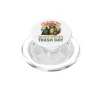 Just A Dad Who Never Missed Trash Day - Father Racoon PopSockets PopGrip for MagSafe
