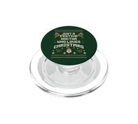 Just a Doctor Who Loves Christmas Ugly Holiday PopSockets PopGrip for MagSafe