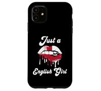 Just A English Girl Lips England Flag Roots Great Britain Case for iPhone 11