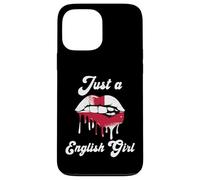 Just A English Girl Lips England Flag Roots Great Britain Case for iPhone 13 Pro Max