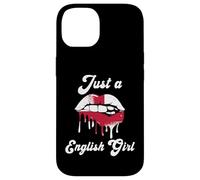 Just A English Girl Lips England Flag Roots Great Britain Case for iPhone 14
