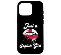 Just A English Girl Lips England Flag Roots Great Britain Case for iPhone 16 Pro