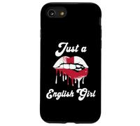 Just A English Girl Lips England Flag Roots Great Britain Case for iPhone SE (2020) / 7/8