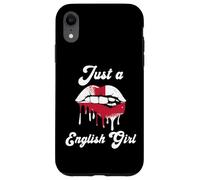 Just A English Girl Lips England Flag Roots Great Britain Case for iPhone XR