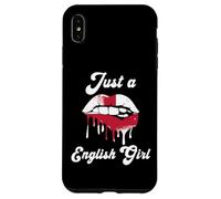Just A English Girl Lips England Flag Roots Great Britain Case for iPhone XS Max