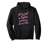 Just a Faerie Searching for Her Mate Romantacy Book Girl Pullover Hoodie