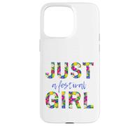Just a festival girl, live music - colorful floral letters Case for iPhone 15 Pro Max
