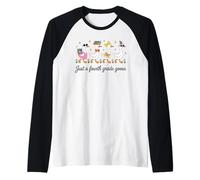 Just a Fourth Grade Goose Student Design Raglan Baseball Tee