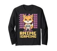 Just A Fox Who Loves Anime and Video Gaming Long Sleeve T-Shirt