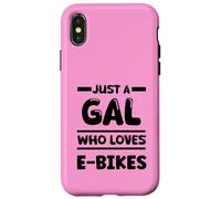 Just a Gal Who Loves E-bikes Case for iPhone X/XS
