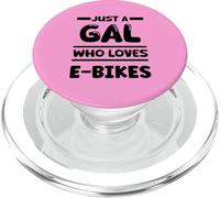 Just a Gal Who Loves E-bikes PopSockets PopGrip for MagSafe