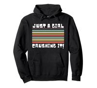Just A Girl Crushing It, Crushing It, Women's Just A Girl Pullover Hoodie