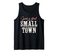 Just A Girl From A Small Town Cowgirl Farmer Country Western Tank Top