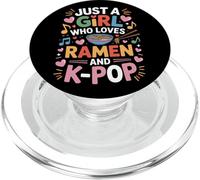 Just A Girl Kpop Dance And Ramen Obsession PopSockets PopGrip for MagSafe