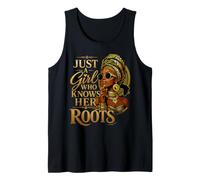 Just a Girl Who Knows Her Roots African American Black Queen Tank Top