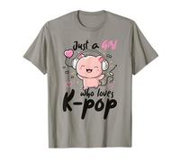 Just A Girl Who Love K Pop Pig Lover Merch K-pop Merchandise T-Shirt