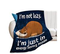 Just A Girl Who Love Wolves Blanket Cute Funny Wolf Decor Animal Throw Blanket Wolf Gifts for Girls Boys Super Warm Soft Plush Fleece Flannel Blanket Couch Bedding Blanket for Baby Kids Women 40"x50"
