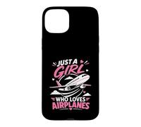 Just A Girl Who Loves Airplanes Case for iPhone 15 Plus
