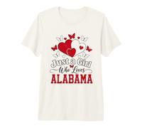 Just a Girl Who Loves Alabama State Pride Premium T-Shirt