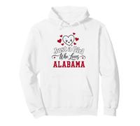 Just a Girl Who Loves Alabama State Pride Pullover Hoodie