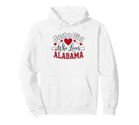 Just a Girl Who Loves Alabama State Pride Pullover Hoodie