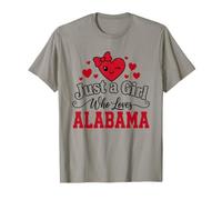 Just a Girl Who Loves Alabama State Pride T-Shirt