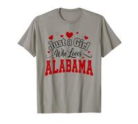 Just a Girl Who Loves Alabama State Pride T-Shirt